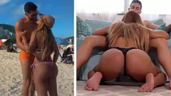 play Pertemuan pantai Brazilian Milf Maria yang bersemangat