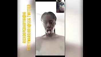 play Dsl chocolate ebony let's me cumshot to her on ft| call of dsl